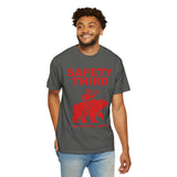 Comfort Colors Safety Third Shirt, Funny Blue Collar Worker Tee, Construction Humor Shirt, Tradesman Gift, Professional Amateur Graphic Tee