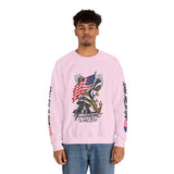 Freedom Is Not Free Sweatshirt, Patriotic Eagle Pullover, American Flag Military Style, Veterans Gift, USA Pride, Americana Clothing