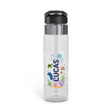 Personalized Transparent Water Bottle for Kids, Ocean Animal Drink Bottle, Under the Sea School Bottle, Back to School Gift