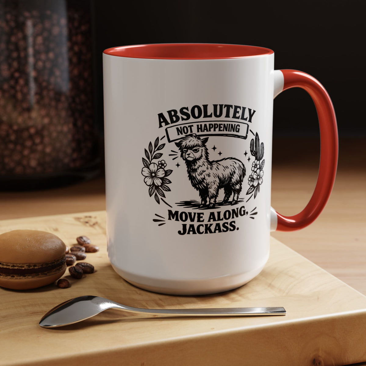 Funny Alpaca Coffee Mug, No Drama Llama Mug, Alpaca Lover Gift, Cute Sarcastic Animal Mug, Funny Coworker Coffee Cup