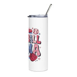 Softball Mom Skinny Tumbler, Softball Travel Cup for Moms, Sports Mom Gift, Girls Softball Drinkware, Coach Gift, Team Mom Cup
