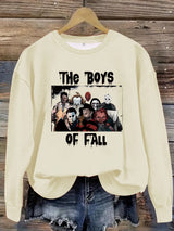 Printed pullover sweatshirt sweatshirt