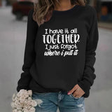 TOGETHEK printed pullover sweatshirt sweatshirt