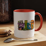 Wild Animal Mug, Colorful Nature Coffee Cup, Cute Wildlife Lover Gift for Kids, Zoo Teacher Classroom Drinkware, Birthday Present for Kids