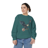 Patriotic Eagle USA Flag Sweatshirt, American Pride Pullover, Fourth of July Gift, Vintage USA Crewneck for Men Women