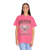 American Veteran Heritage Shirt, Freedom Defenders T-Shirt, Patriotic Eagle Gift, Veterans Day or Military Retirement Tee for Proud Veteran