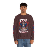 1776 Wings of Freedom Sweatshirt, Patriotic Eagle Pullover, American Flag Crewneck, USA 250th Anniversary Gift, Fourth of July Top