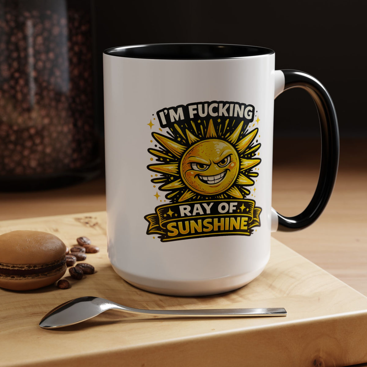 Funny Ray of Sunshine Mug, Sarcastic Sunshine Coffee Cup, Grumpy Personality Gift, Funny Coworker Mug, Humor Coffee Lover Gift