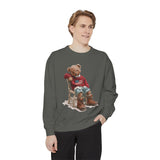 Cute Teddy Bear Sweatshirt, Cozy Bear Crewneck, Aesthetic Plush Bear Pullover, Soft Cute Animal Gift for Women Teens