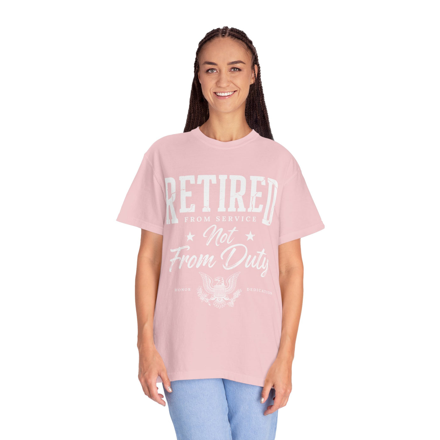 Retired From Service Not From Duty Shirt, Military Retirement T-Shirt, Veteran Gift for Men or Women, Patriotic Eagle Veterans Day Tee