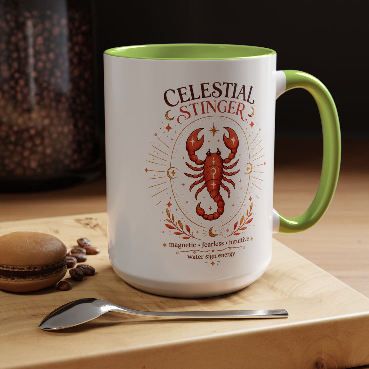 Scorpio Zodiac Coffee Mug, Celestial Stinger Astrology Mug, Water Sign Gift for Scorpio Woman, Horoscope Coffee Cup, Zodiac Lover Gift