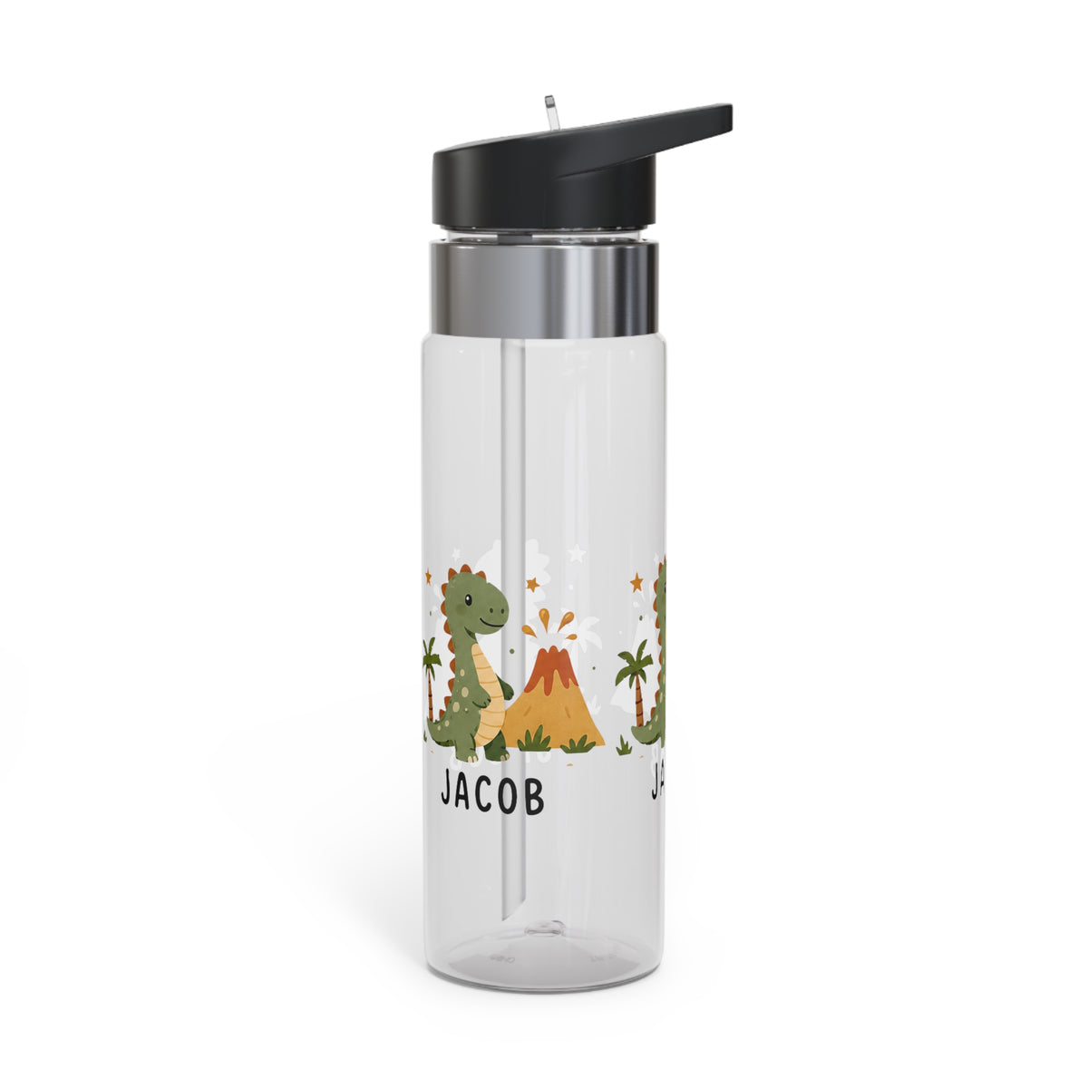 Personalized Dinosaur Water Bottle for Kids, Cute Dino Birthday Gift, Jurassic Theme Bottle, Boys School Bottle, Toddler Hydration Gift