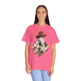Western Ghost Halloween Shirt, Cowboy Hat Spooky Graphic Tee, Cute Vintage Fall Gift for Cowgirl, Country October Outfit for Women