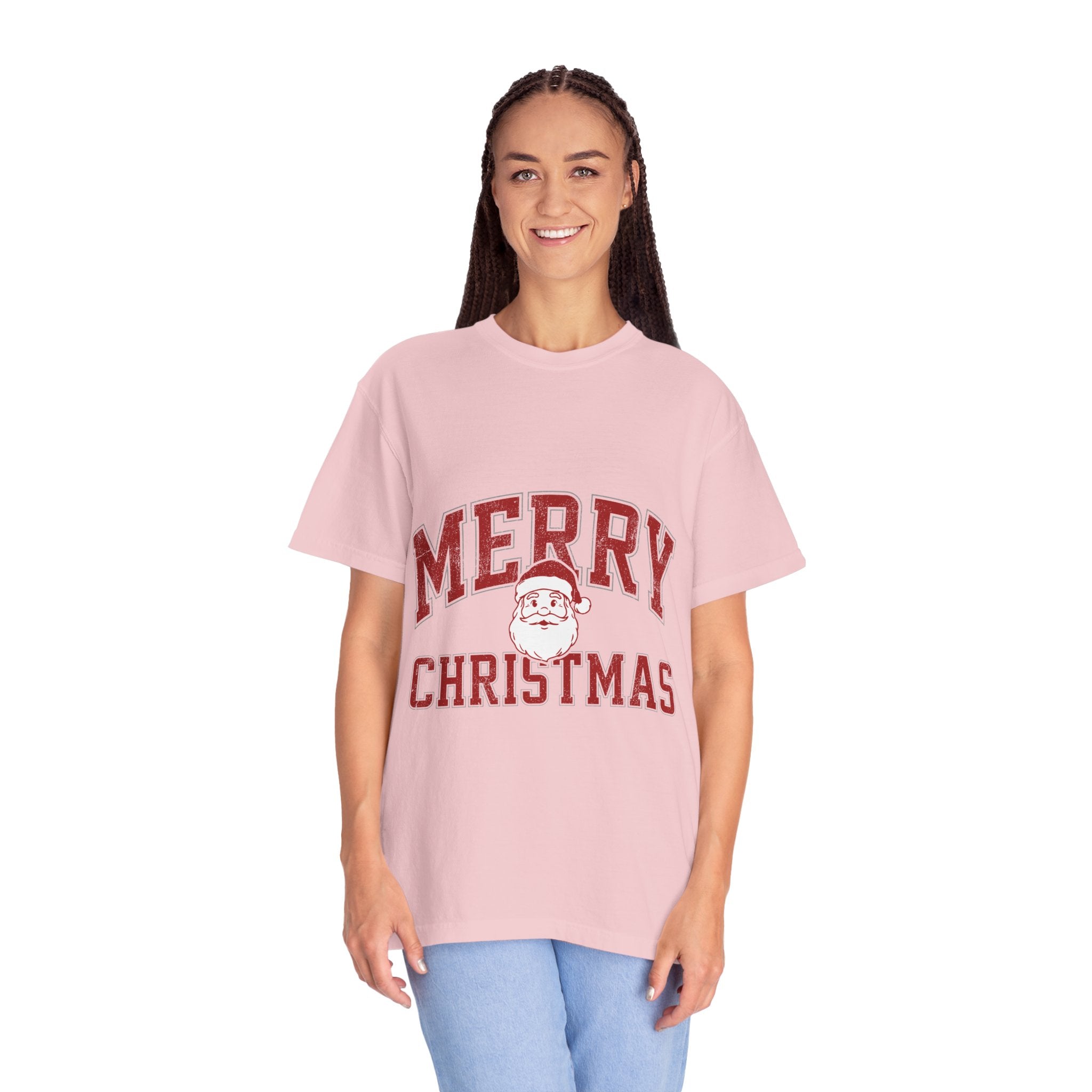 Merry Christmas Santa Shirt, Vintage Holiday T-Shirt, Festive Christmas Party Tee, Retro Santa Claus Gift for Family Photos, Men or Women