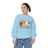 Funny Fall Goose Sweatshirt, Just a Fall Goose Autumn Pullover, Cute Cozy Gift for Bird Lover, Thanksgiving and October Outfit for Her