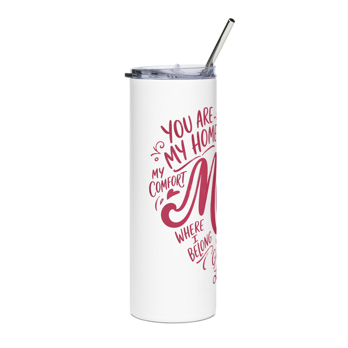 Mom Love Skinny Tumbler, Mothers Day Gift for Mom, Sentimental Mom Coffee Cup, Heartfelt Drinkware, Gift from Daughter or Son