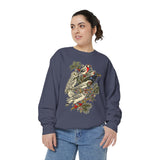 Winter Birds Graphic Sweatshirt, Vintage Woodland Pullover for Bird Lovers, Festive Nature Top, Cozy Christmas Gift for Birdwatchers