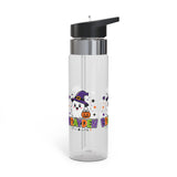 Halloween Transparent Water Bottle for Kids, Ghost Pumpkin Drink Bottle, Spooky Witch Hat School Bottle, Cute Halloween Gift for Boys