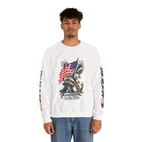 Freedom Is Not Free Sweatshirt, Patriotic Eagle Pullover, American Flag Military Style, Veterans Gift, USA Pride, Americana Clothing