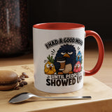 Funny Introvert Bird Coffee Mug, Grumpy Bird Coffee Mug, I Had a Good Mood Until People Showed Up Mug, Coworker Gift, Office Humor Mug