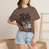 Comfort Colors Tired Moms Book Club Shirt, Book Lover Mom Tee, Reading Mom Shirt, Coffee and Books Graphic Tee, Booktok Gift