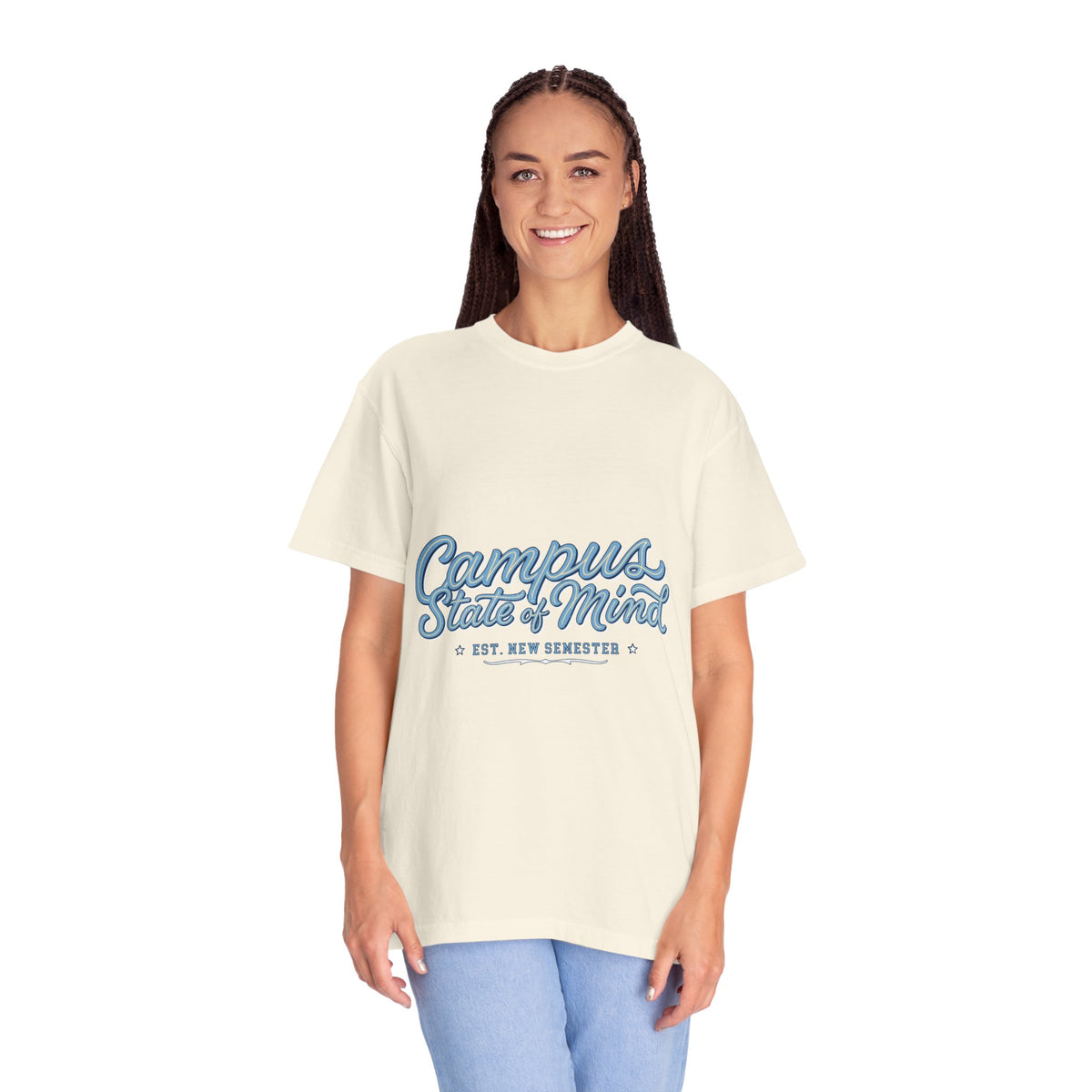 Campus State of Mind T-Shirt, New Semester College Graphic Tee, University Student Gift, Back to School Shirt, Campus Outfit, Dorm Life