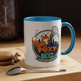 Kansas City Badminton Mug, Foxy for KC Coffee Cup, Funny Shuttlecock Lover Gift, KC Sports Fan Mug, Badminton Player Present