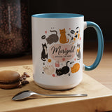 Personalized Cat Aunt Coffee Mug, Custom Cat Mom Style Mug with Name, Official Cat Aunt Gift, Cat Lover Coffee Cup, Pet Owner Mug