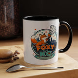 Kansas City Badminton Mug, Foxy for KC Coffee Cup, Funny Shuttlecock Lover Gift, KC Sports Fan Mug, Badminton Player Present