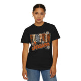 Pumpkin Season Shirt, Retro Leopard Checker Fall Graphic Tee, Cute Autumn Gift for Women, Cozy Thanksgiving October Outfit for Her