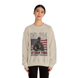 DD-214 Veteran Sweatshirt, Military Veteran Crewneck, American Flag Pullover, Veteran Gift for Him, Patriotic Fourth of July Top