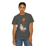 Cute Ghost Halloween Shirt, Pumpkin Balloon Graphic Tee, Vintage Spooky Season Gift for Women, Cozy October Fall Outfit for Ghost Lovers