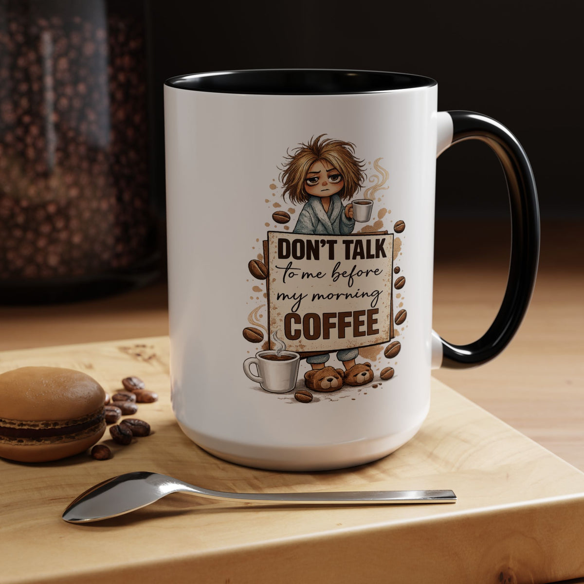 Funny Morning Coffee Mug, Don't Talk To Me Before My Morning Coffee Mug, Coffee Lover Gift for Women, Caffeine Humor Cup