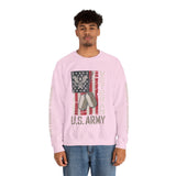 US Army Sweatshirt, Vintage Military Pullover, American Flag Army Top, Veteran Gift, Patriotic Military Clothing, Army Family Gift
