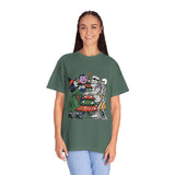 Spooky Christmas Shirt, Halloween Holiday Mashup T-Shirt, Witch Vampire Mummy and Skeleton Tree Tee, Gothic Christmas Gift for Horror Fan