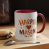 Personalized Couple Name Mug, Custom Names Coffee Mug, Matching Couple Gift, Anniversary Present for Husband and Wife, Romantic Mug