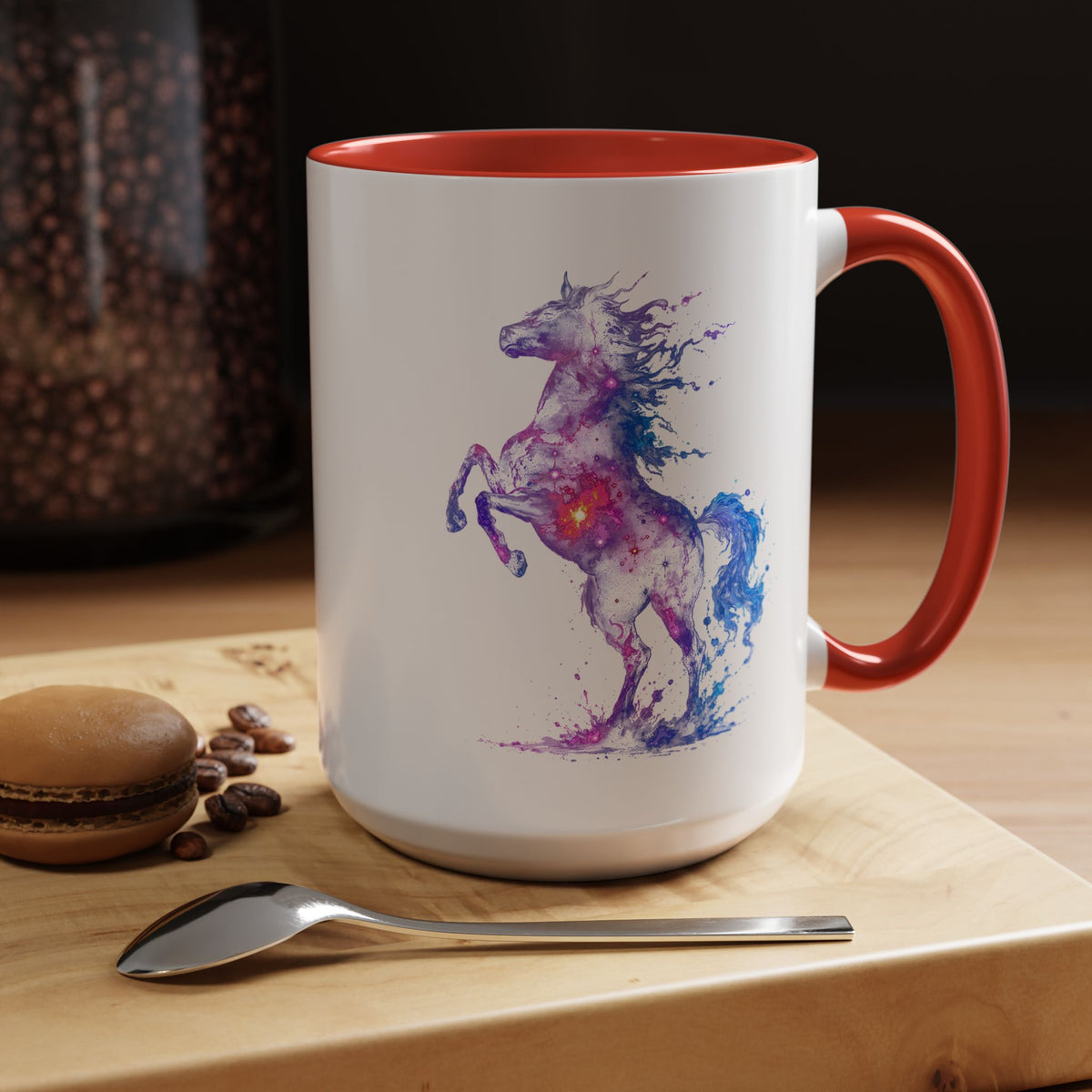 Galaxy Horse Mug, Cosmic Horse Coffee Mug, Horse Lover Gift, Celestial Horse Cup, Equestrian Mug, Fantasy Horse Art, Horse Mom Gift