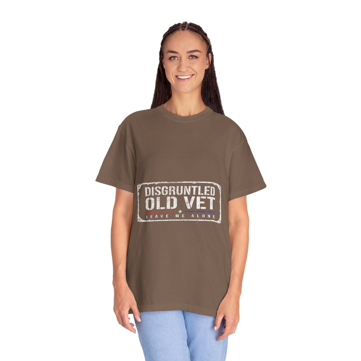 Disgruntled Old Vet Shirt, Leave Me Alone Veteran T-Shirt, Funny Military Gift for Retired Soldier, Sarcastic Veterans Day Tee for Grandpa
