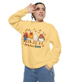 Funny Fall Goose Sweatshirt, Just a Fall Goose Autumn Pullover, Cute Cozy Gift for Bird Lover, Thanksgiving and October Outfit for Her