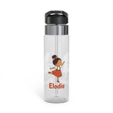 Personalized Ballet Girl Water Bottle, Cute Dance Gift for Girls, Ballerina Birthday Gift, Dance Class Bottle, Kids School Hydration