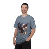 Patriotic Eagle Shirt, American Flag T Shirt, Bald Eagle Military Tee, Veteran Gift, USA Graphic Shirt, Fourth of July Patriotic Top