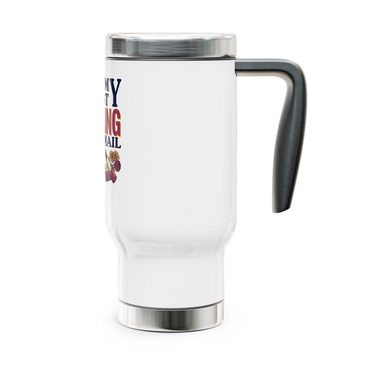 Funny Stainless Steel Travel Mug, Per My Last F*cking Email Cup, Sarcastic Office Gift for Coworkers, Retro Computer Coffee Drinkware