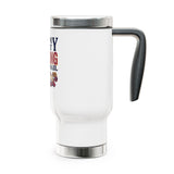 Funny Stainless Steel Travel Mug, Per My Last F*cking Email Cup, Sarcastic Office Gift for Coworkers, Retro Computer Coffee Drinkware