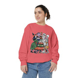 Spooky Christmas Sweatshirt, Halloween Holiday Mashup Crewneck, Witch Vampire Mummy Skeleton Pullover, Gothic Xmas Gift for Horror Fan
