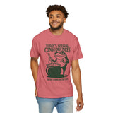 Funny Frog Consequences Shirt Comfort Colors Tee, Today's Special Consequences Teacher Shirt, Classroom Humor Gift, Retro Frog Graphic Tee