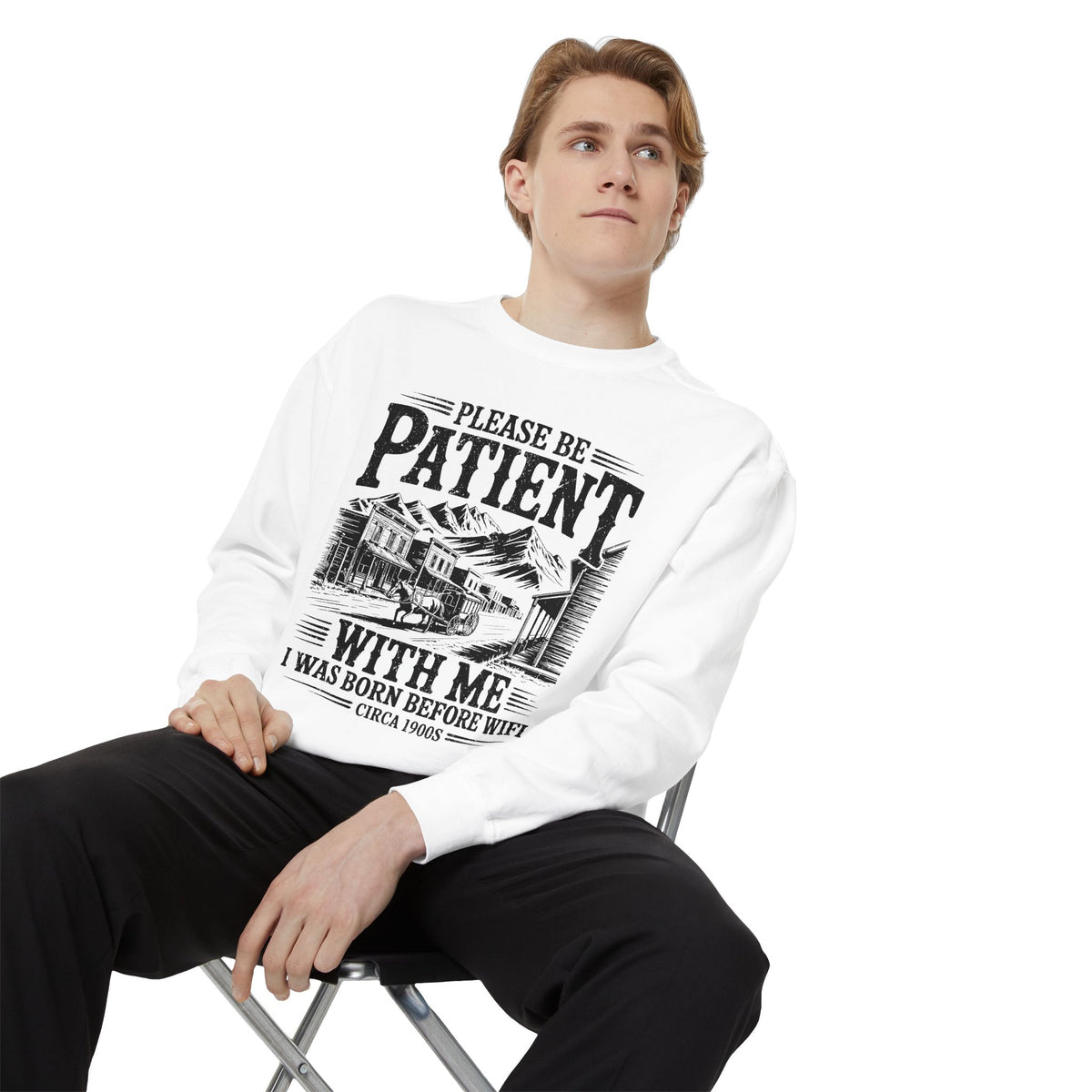 Please Be Patient With Me Sweatshirt, Mental Health Reminder Crewneck, Kindness Quote Sweatshirt, Comfort Gift for Friends