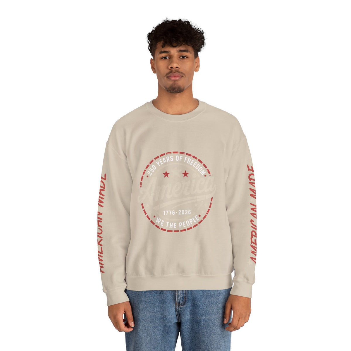 America 250 Sweatshirt, We The People Pullover, 1776 2026 USA Anniversary Top, Patriotic American Heritage Gift, Vintage Americana
