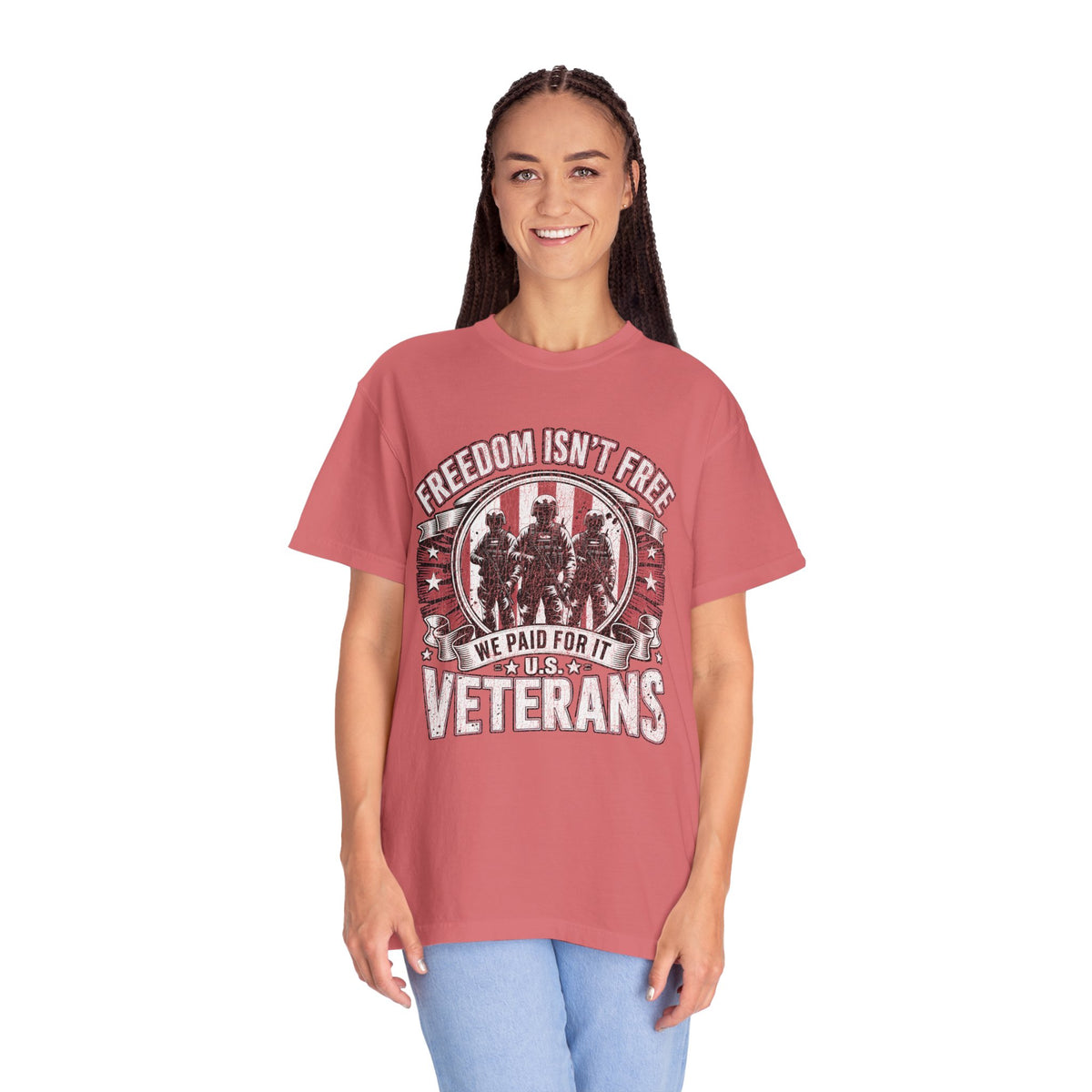 Freedom Isn't Free Veteran Shirt, Military Veteran T Shirt, U.S. Veterans Patriotic Tee, American Flag Military Gift, Veteran Pride Shirt