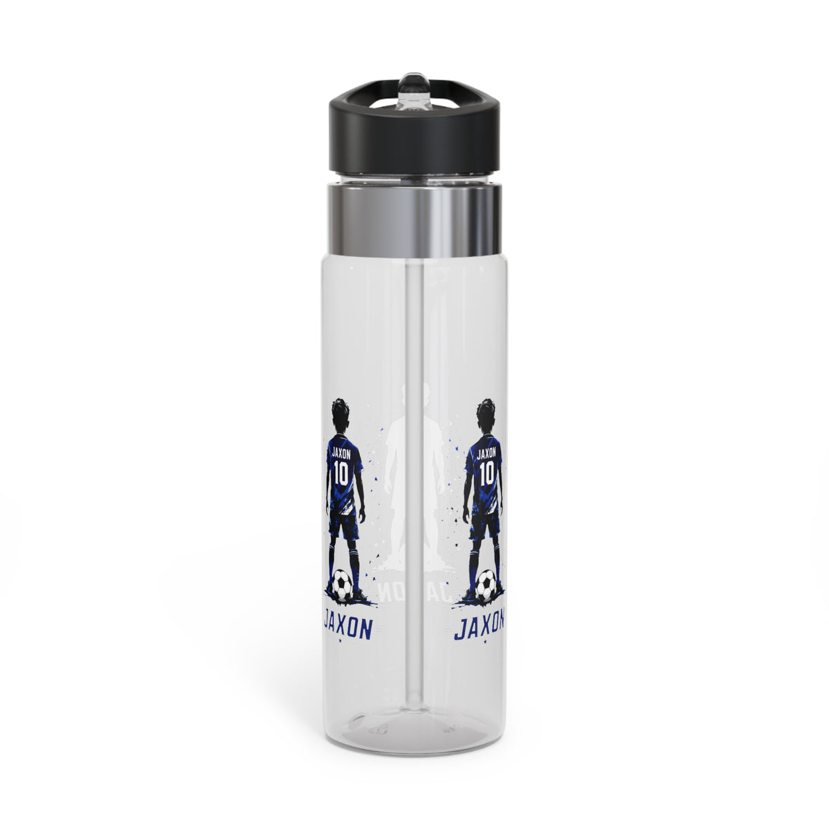 Personalized Soccer Player Water Bottle, Football Boy Gift, Sports Birthday Bottle, Custom Youth Athlete Bottle, Soccer Team Gift