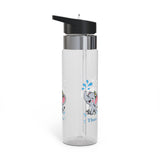 Personalized Elephant Water Bottle for Kids, Cute Animal Drink Bottle, Custom Name School Bottle, Safari Gift, Back to School, Baby Shower